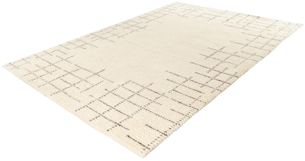 Ručne tkaný kusový koberec My Freya 271 cream, 140x200, biela, obývacia izba, Obsession