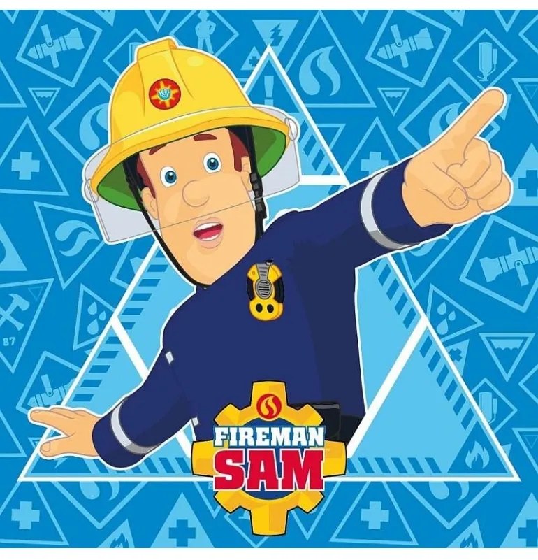 FARO Detský uterák Požiarnik Sam 30x30 cm