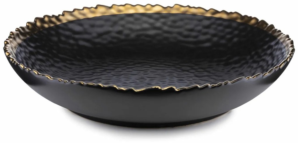 Keramický hlboký tanier Kati, (fi) 26 cm, čierny