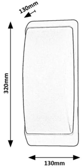 Rabalux 7797 - Vonkajšie nástenné svietidlo OPOLE 1xE27/12W/230V IP65