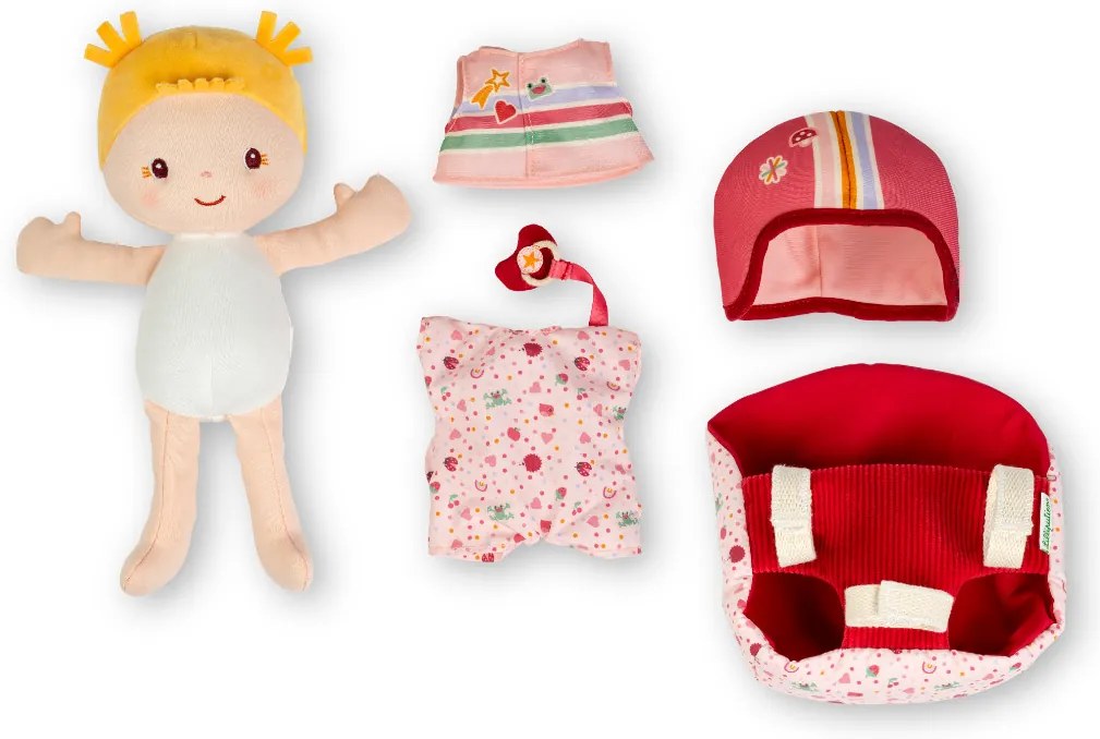 Lilliputiens – látková hračka na bicykel – bábika Lena