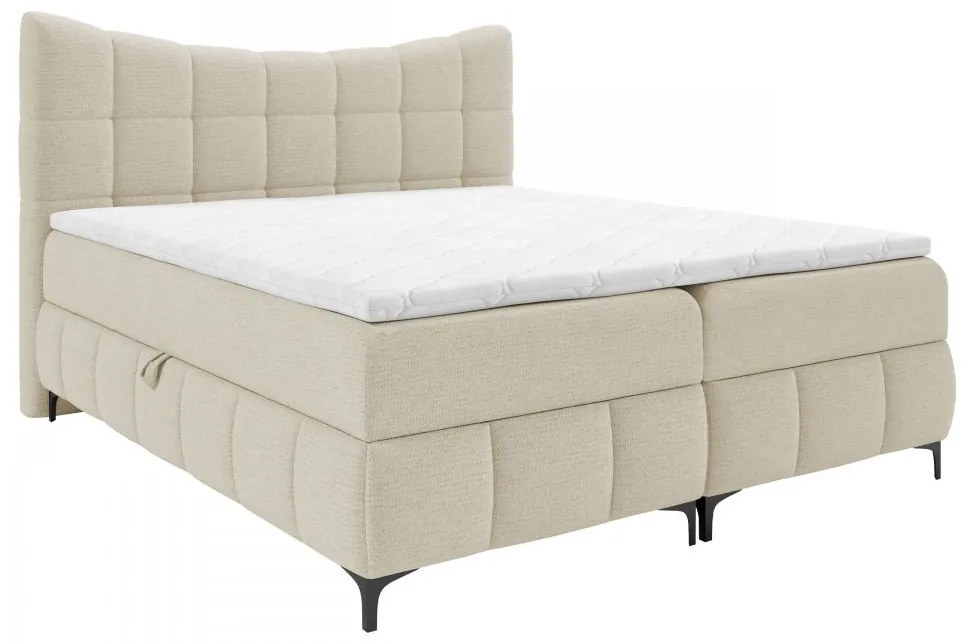 Manželská posteľ 200cm Zarandeaba (krémová). Vlastná spoľahlivá doprava až k Vám domov. 1123281