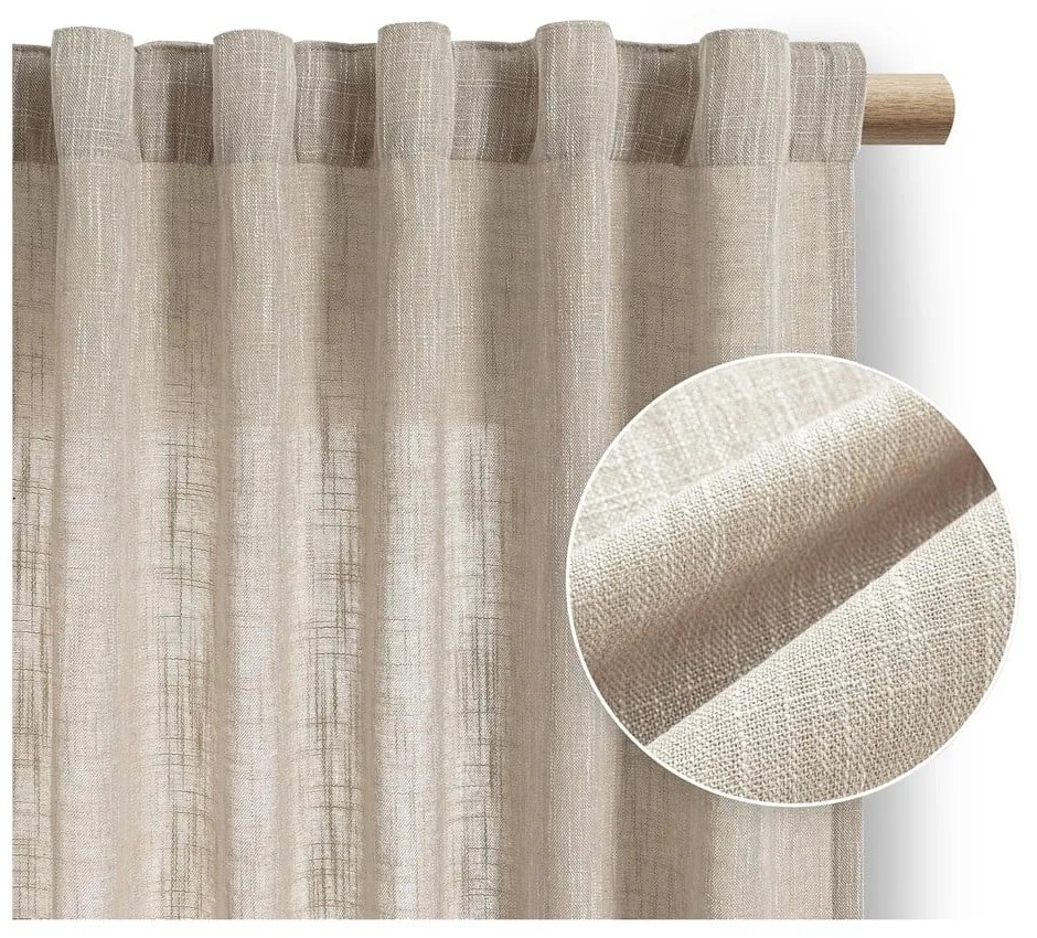 Béžový záves 140x250 cm Valeta – Restilo