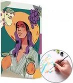 Maľovanie podľa čísel ŽENA A OVOCIE – nízka náročnosť 40x60 cm