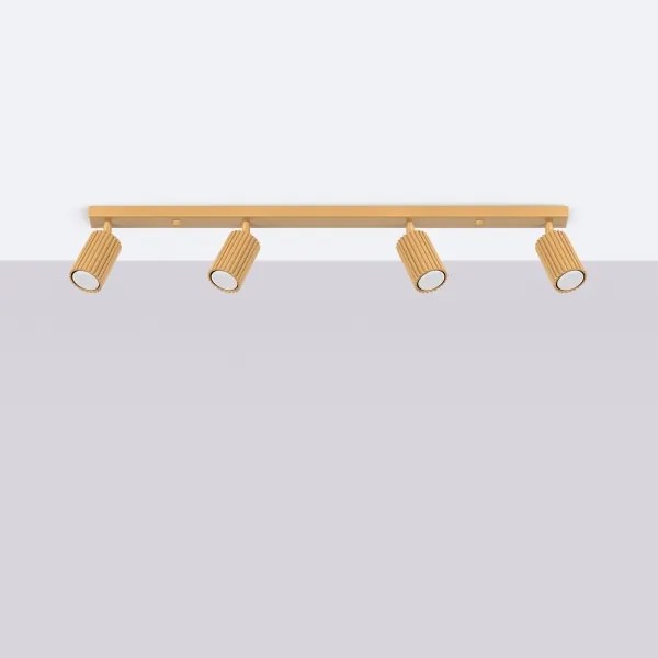 Sollux SL.1565 - Bodové svietidlo KARBON 4xGU10/10W/230V zlatá