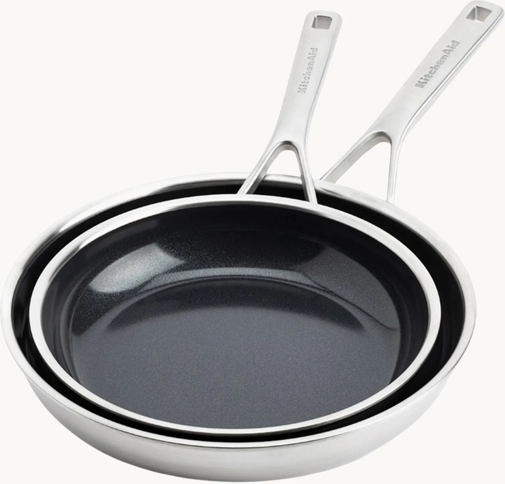 Nepriľnavé panvice Kitchenaid, 2 ks