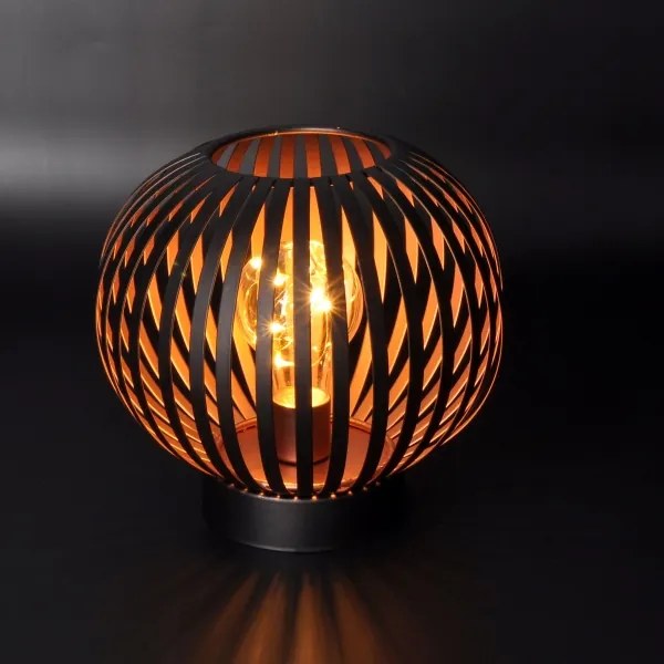 Solight WO3102 - LED Dekoračná stolná lampa LED/3xAA čierna/meď