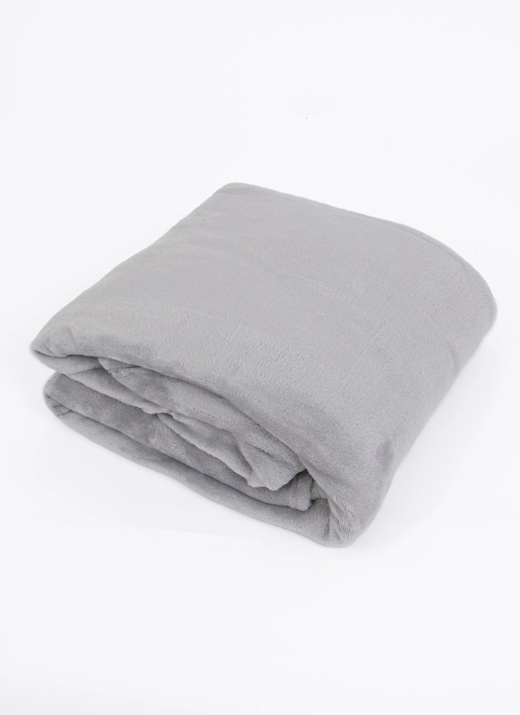 Deka mikroplyš Exclusive 150 × 200 cm – Laura svetlo sivá