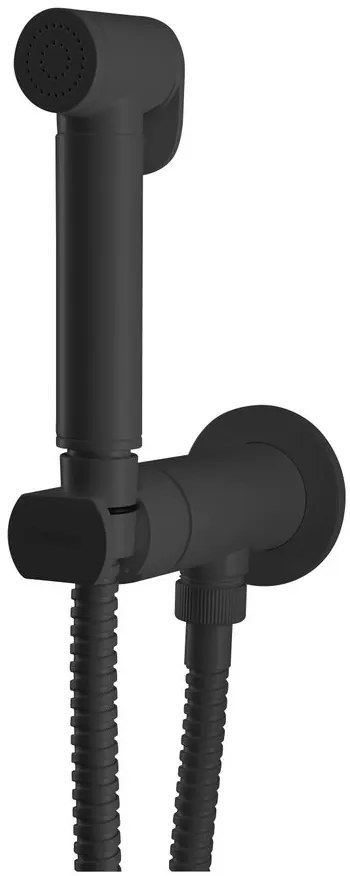 Sapho Sapho, Podomietková batéria s bidetovou spŕškou, guľatá, progresívna kartuša, čierna matná, DB715