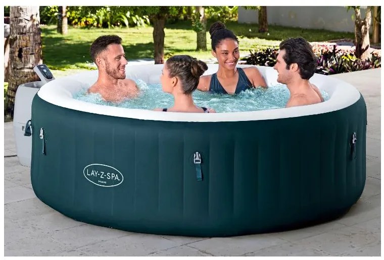 Bestway Vírivka Lay-Z Spa Miami Energy, zelená, Ø 196 x 96 cm (100385824)