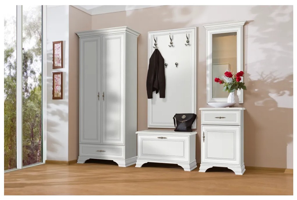 Vešiaková stena KENTAK WIE75, alpská biela