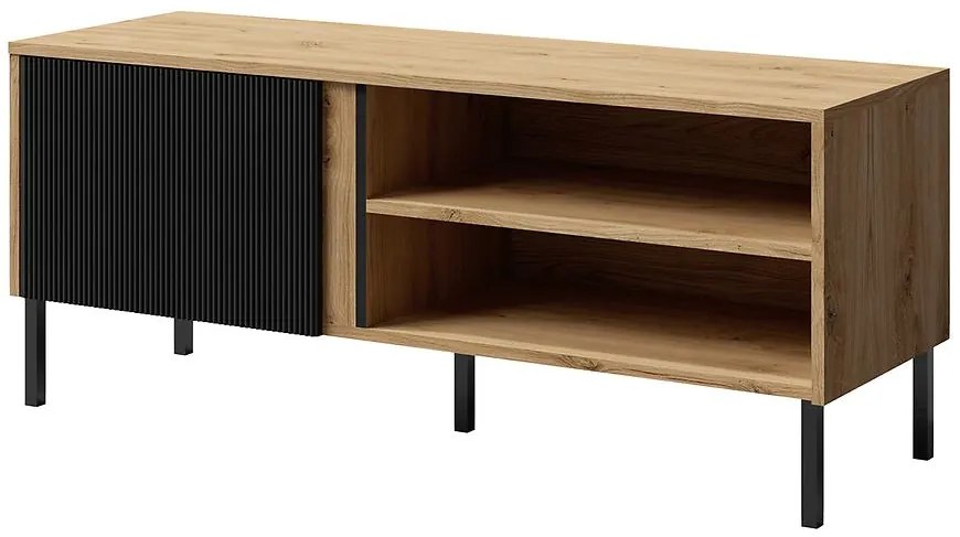 TV stolík Mia 7 večný dub/čierna