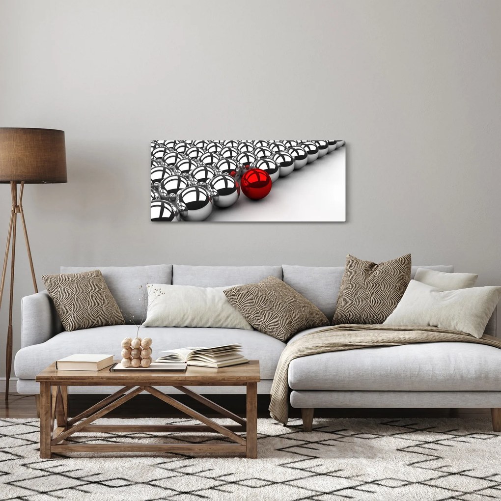 Obraz lesklých gulí (120x50 cm)