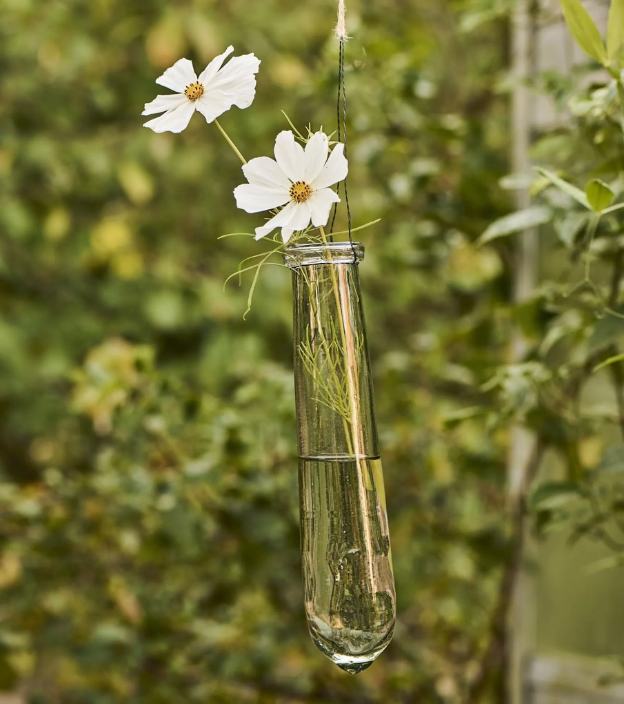 Ib Laursen Závesná sklenená vázička Hand Blown
