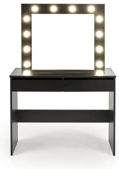 Toaletný stolík AMORIO čierny