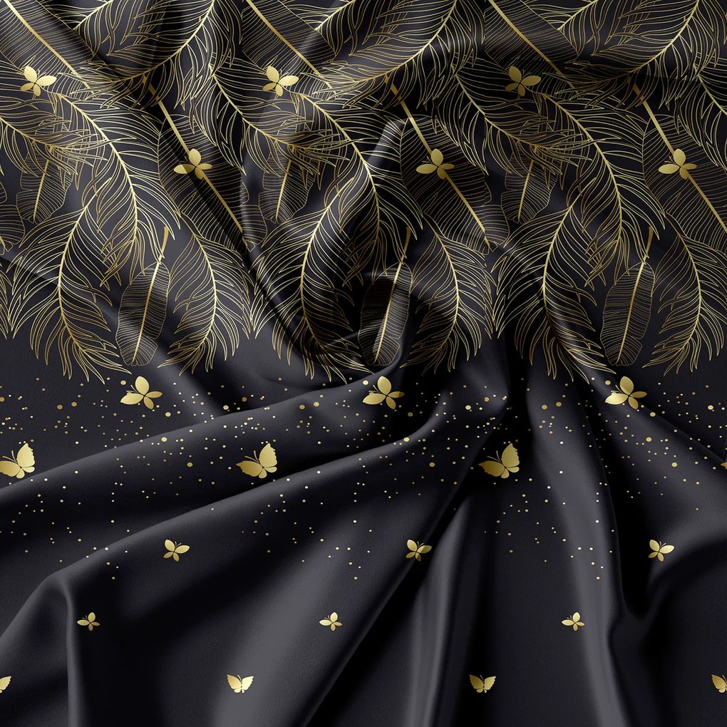 Obliečky z mikrovlákna VISATA čierne Rozmer obliečky: 70 x 90 cm | 140 x 200 cm