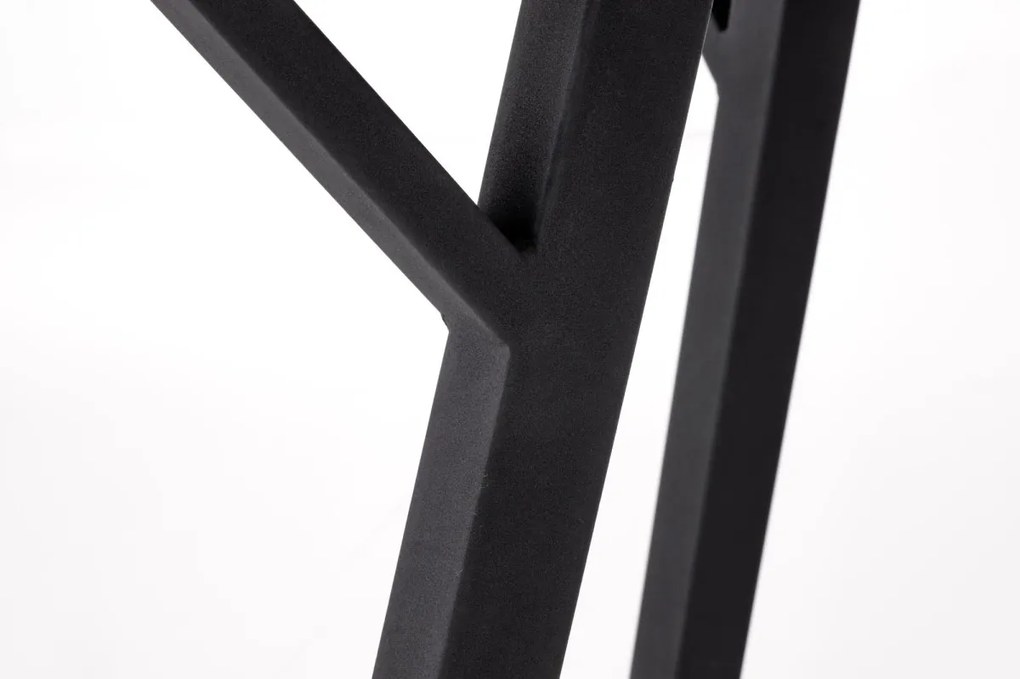 Rozkladací jedálenský stôl Balrog 2 svetlo šedý/čierny