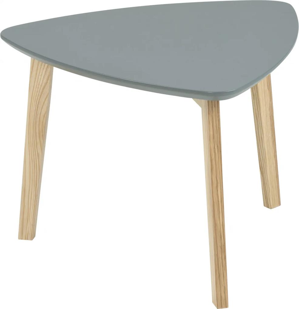 Bighome - Príručný stolík VITIS 50 cm, tmavošedá