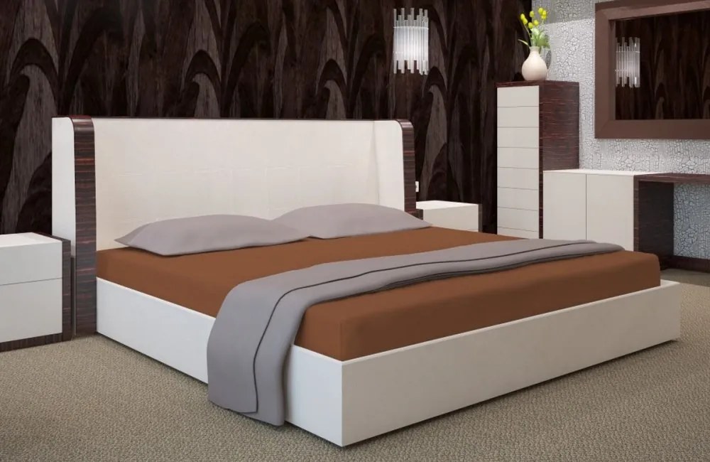 Bavlnená plachta v tehlovo hnedej farbe Šírka: 180 cm | Dĺžka: 200 cm