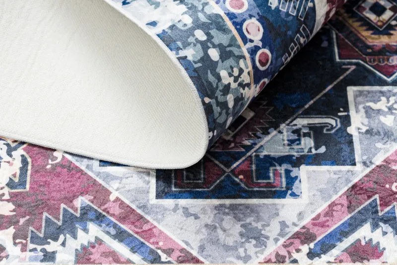 Dywany Łuszczów, Kusový koberec ANDRE Oriental 1136, 120x170, modrá, chodba / predsieň