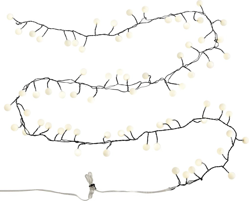 Vianočné svetelná reťaz zelená so 70 bielymi LED diódami 3,5 m IP20 - Dasher