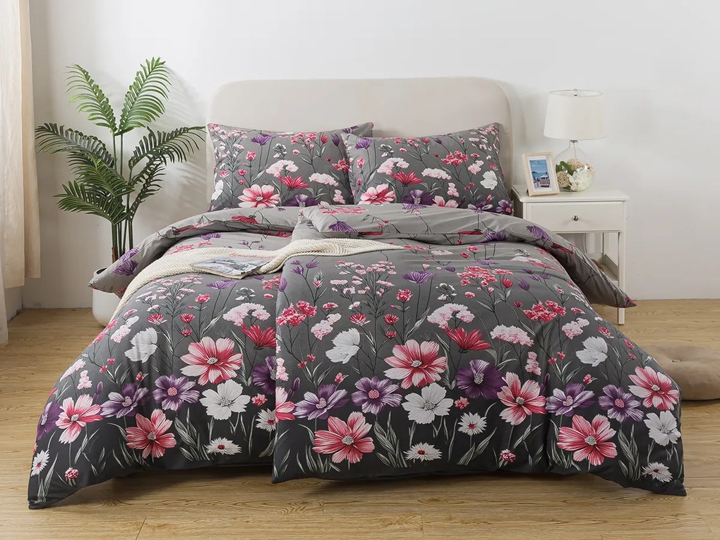 XPOSE® Predĺžené bavlnené Renforcé obliečky FLORA