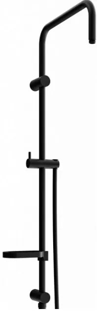 Mexen X, sprchový stĺp, držiak na mydlo, čierna matná, 79391-70