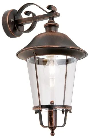 Orion AL 11K/360.01-Vonkajšia nást. lampa KENZO 1xE27/100W/230V IP44 bronz/patina