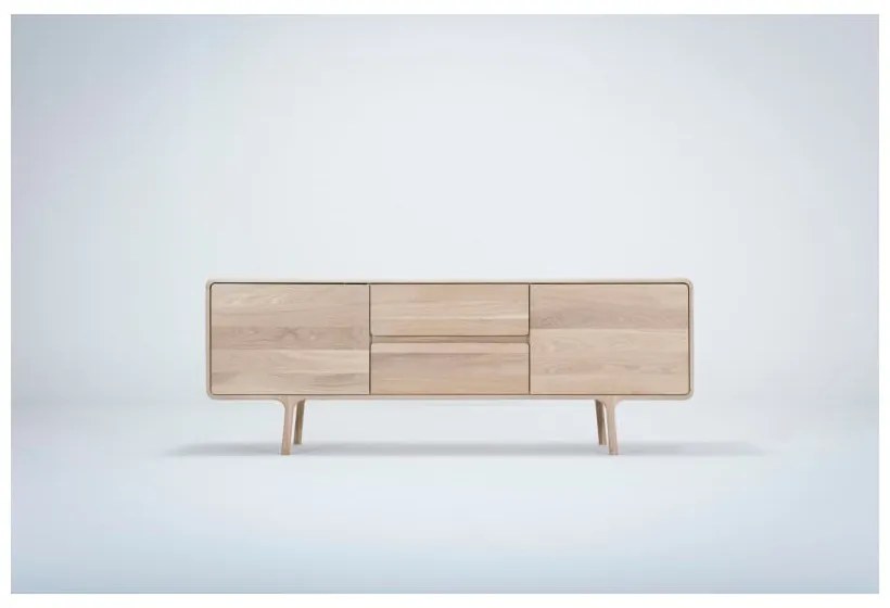 TV komoda z masívneho dubového dreva Gazzda Fawn