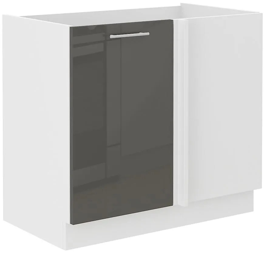 Kuchynská skrinka Lara105 Nd 1f Bb Mdf Šedá lesk