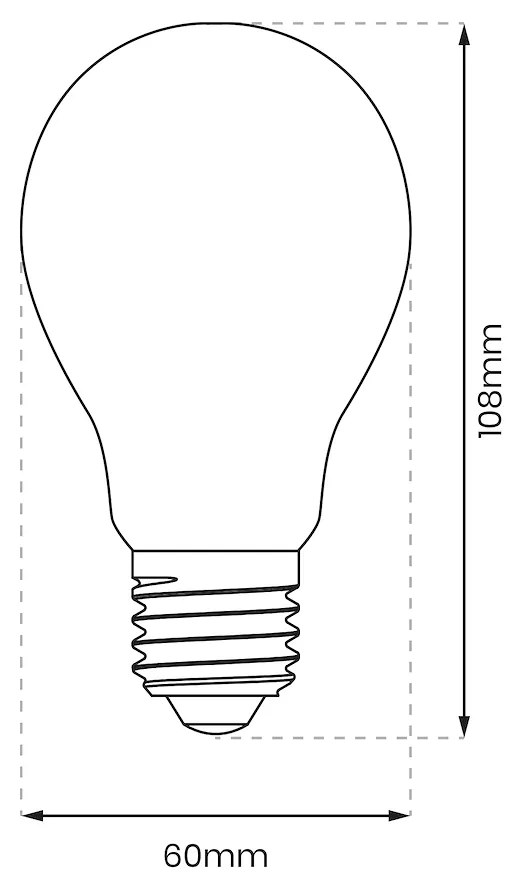 Dekoračná LED žiarovka E27 neutrálna 4000k 8w 1055 lm