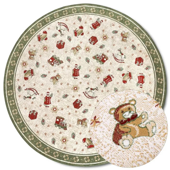 Koberec Toy's Delight Villeroy & Boch Shine zelený / viacfarebný kruh