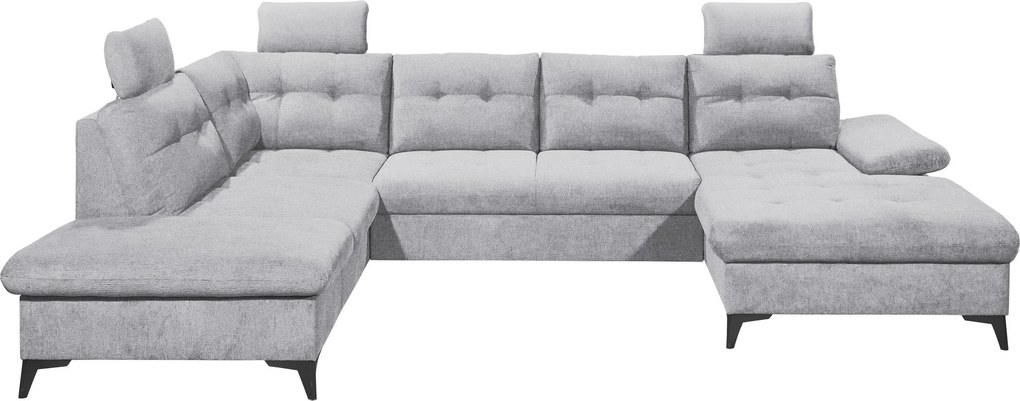XXXLutz SEDACIA SÚPRAVA, textil, svetlosivá MID.YOU - Sedačky - 002220053711