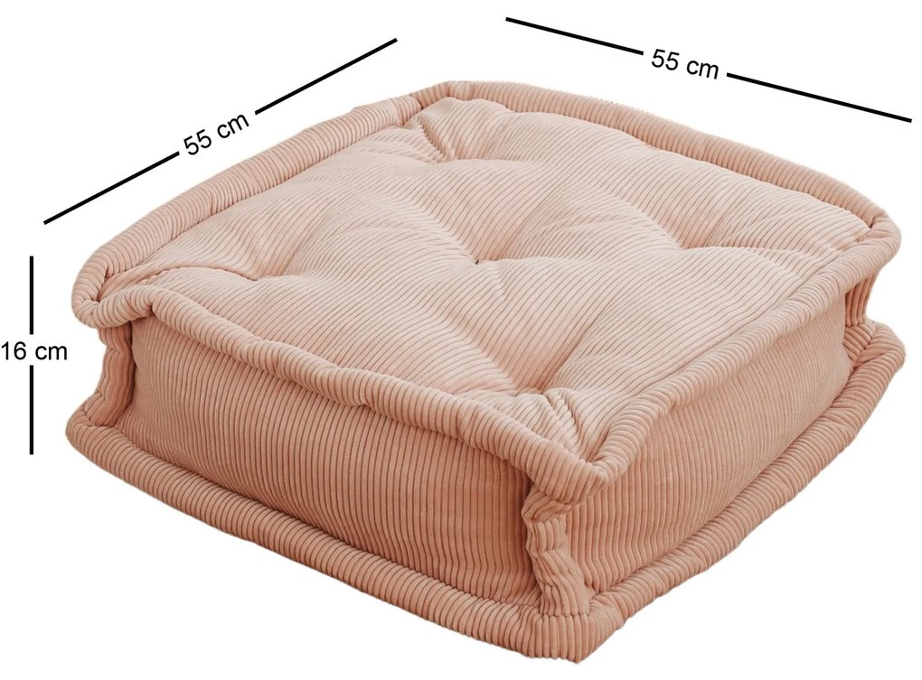 Poduška na zem BISKUVI ružová