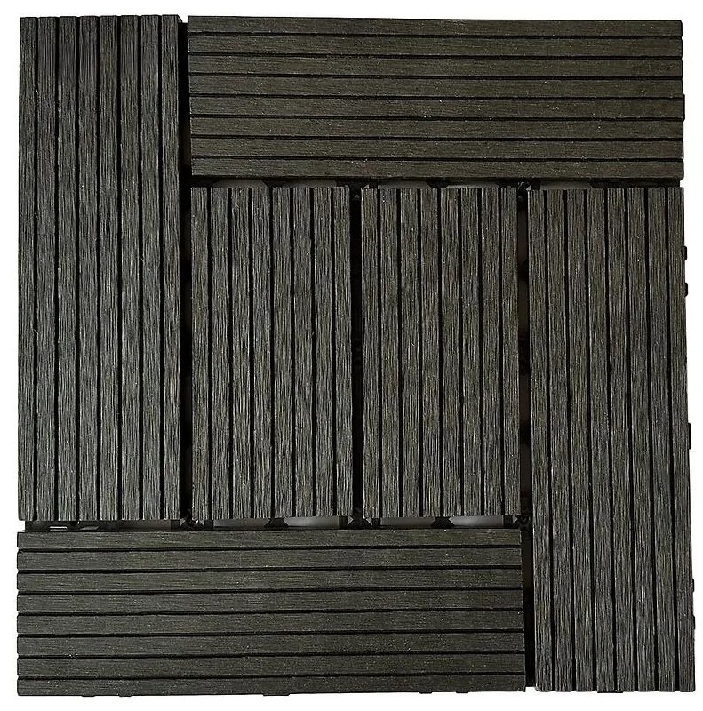 Terasová dlaždica WPC Antracit 300x300 mm