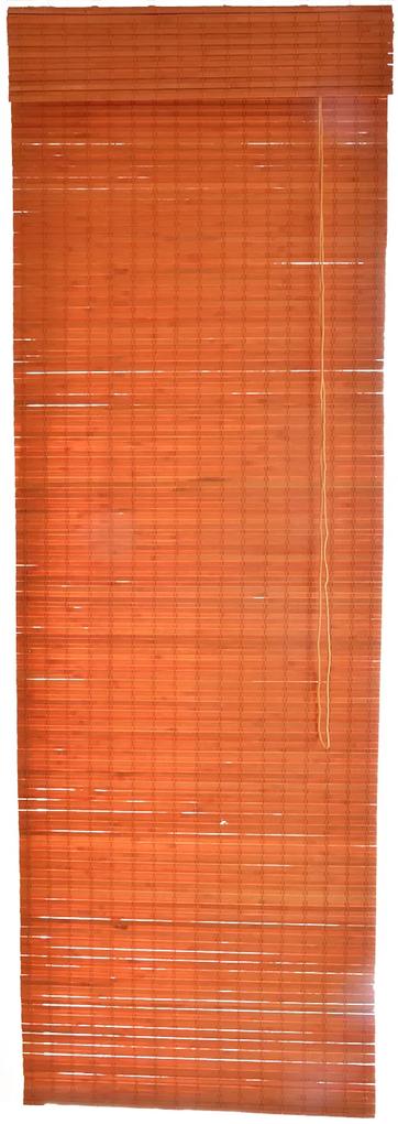 Bambusová rímska roleta oranžová Šírka rolety: 60 cm, Rozvin rolety: 150 cm