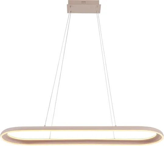 LED luster na lanku CASHMERE LED/80W/230V 30x100 cm béžový