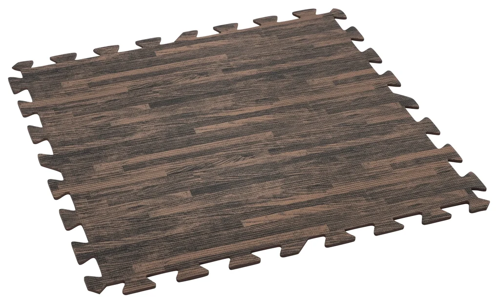 Bestway Penová podložka k záhradnému bazénu Imitácia dreva 12 ks 50x50cm 58712