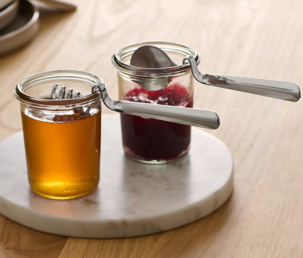 Lyžica na marmeládu a med