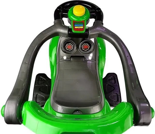 LEAN CARS Mega Car 3v1 Push Ride Green