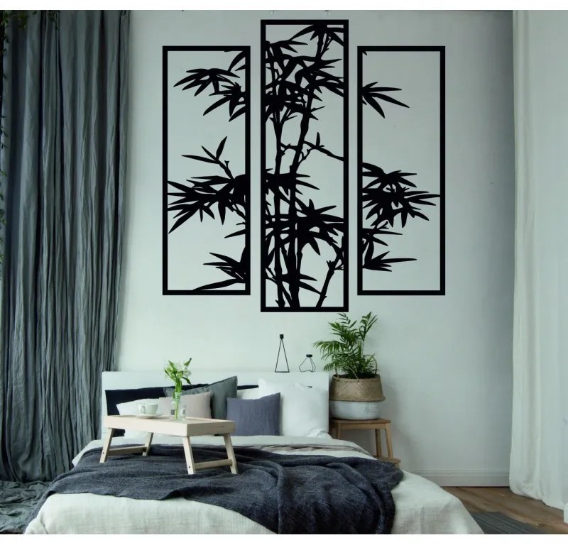Elegančný trojdielny obraz s bambusovým motívom - dekorácia I SENTOP PR0310 picture 3 pieces