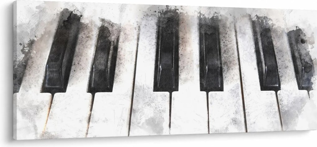 Obraz - Piano, aquarel (120x50 cm)