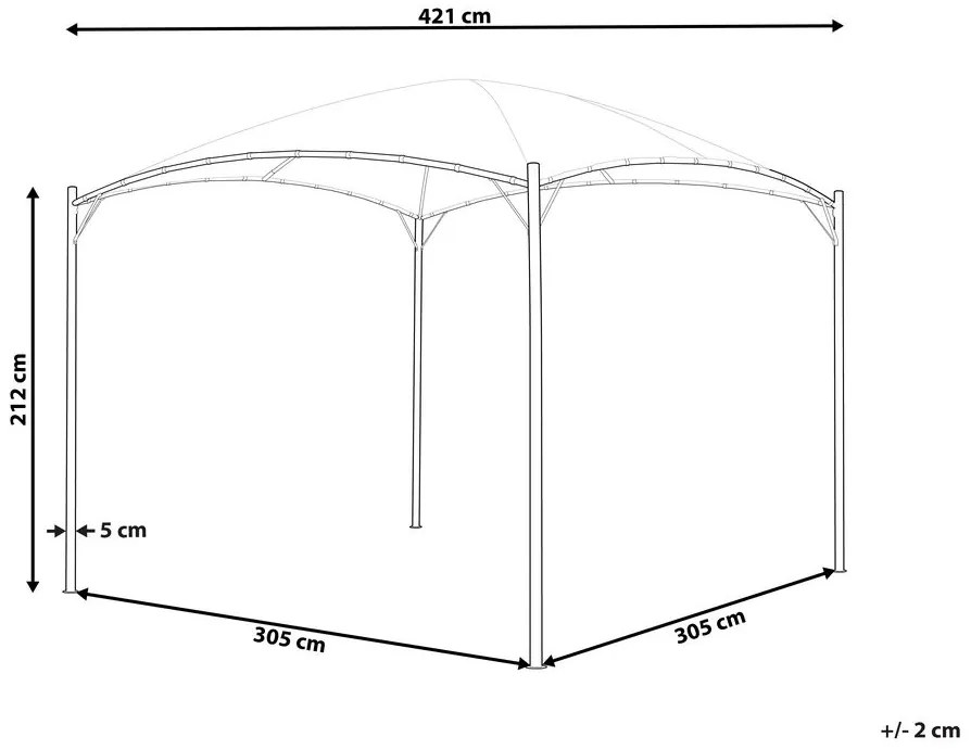 Pergola Vomite (béžová) . Vlastná spoľahlivá doprava až k Vám domov. 1076519