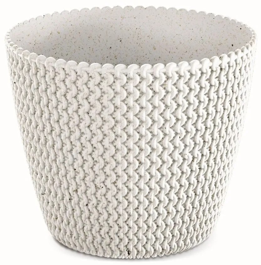 Prosperplast Kvetináč PLOWY ECO biely, varianta 25,9 cm