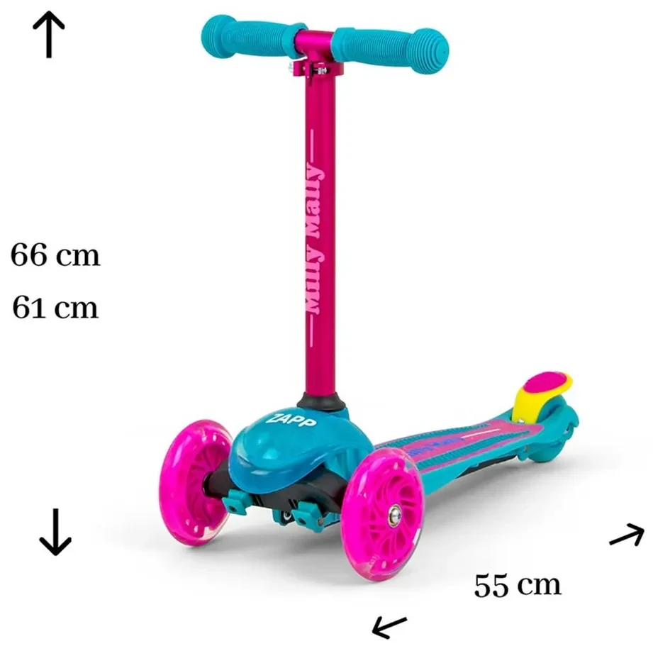 Detská kolobežka Milly Mally Scooter Zapp pink