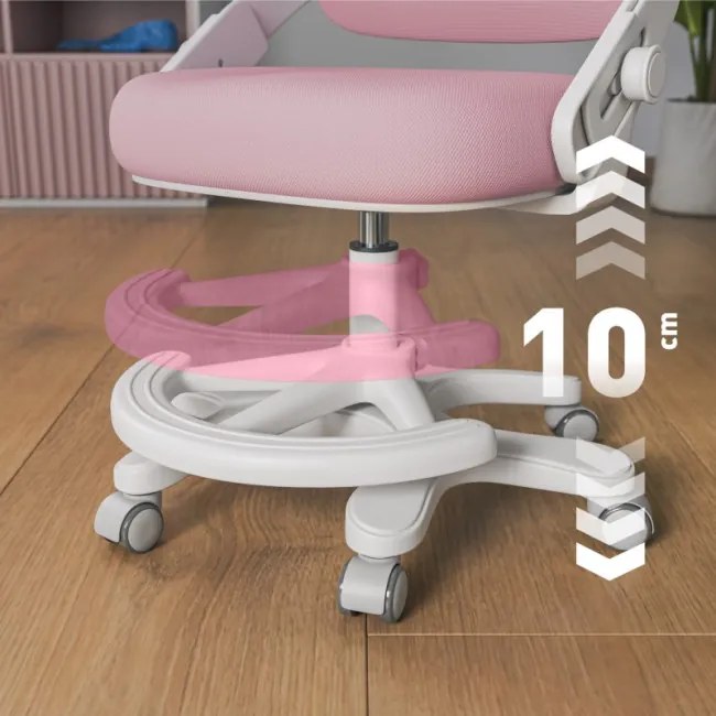 Detská otočná stolička Mark Adler Junior 4.3 ružová