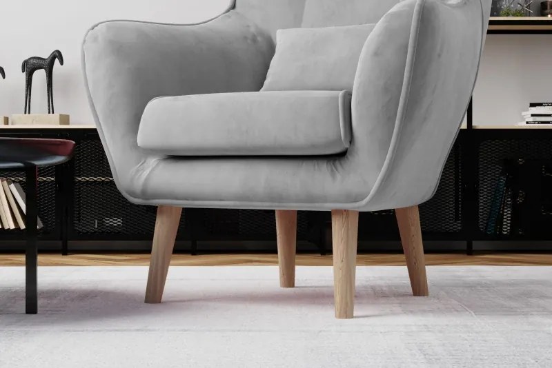 Moderné kreslo ARTUR, tm. hnedá (Monolith 29)