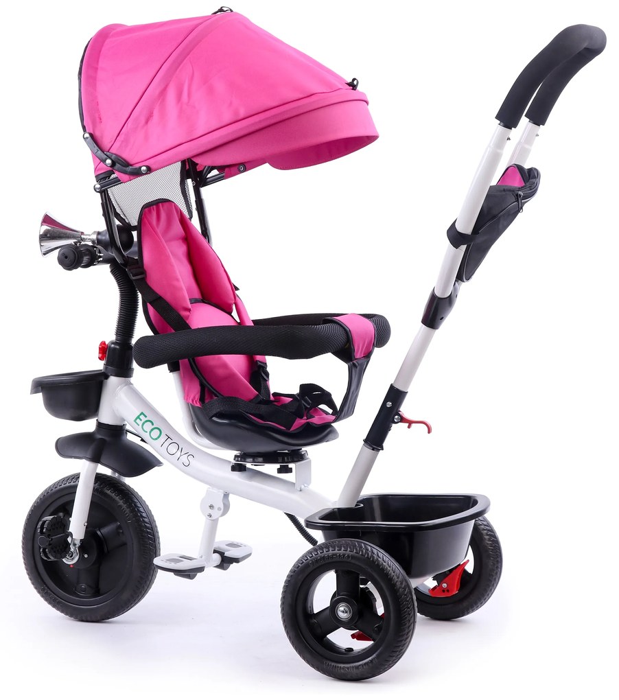 Cyklaménová trojkolka s otočným sedadlom, Ecotoys
