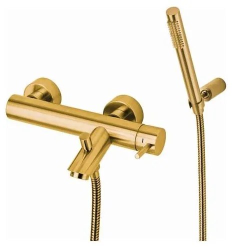 Paffoni - Vaňová súprava LIGHT s batériou, kartáčované zlato