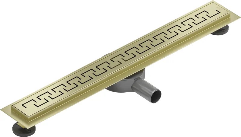 Mexen Flat 360° M15 sprchový žľab 70 cm, zlatá matná, 1A24070-40